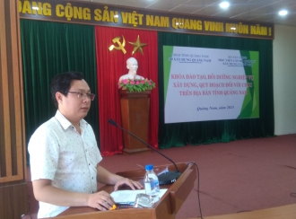 Học viện AMC tiếp tục Tập huấn nâng cao nghiệp vụ xử lý vi phạm trật tự xây dựng cho hơn 100 học viên trên địa bàn tỉnh Quảng Nam